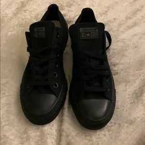 Brand new - all black converse (unisex)